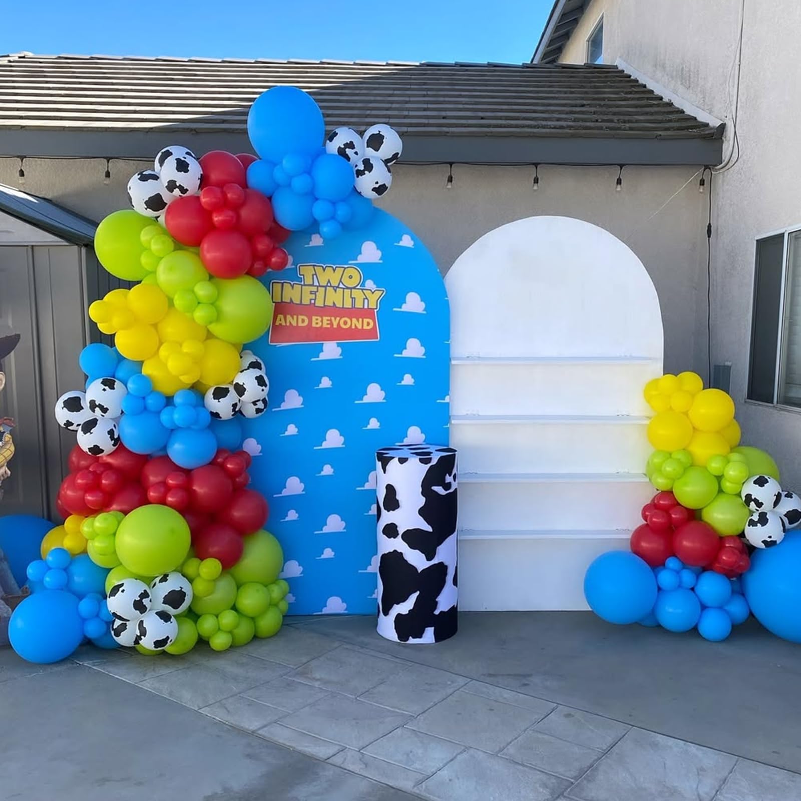 YMSZ white ribbon included for quick balloon garlands