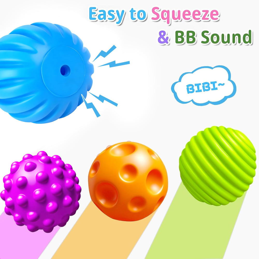 Ynanimery colorful sensory balls provide safe tactile play for toddlers and babies