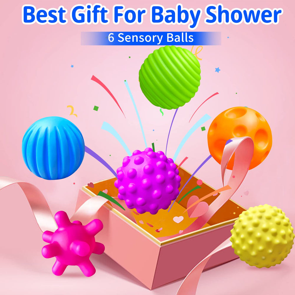 Ynanimery soft textured sensory balls support tiny hands during play