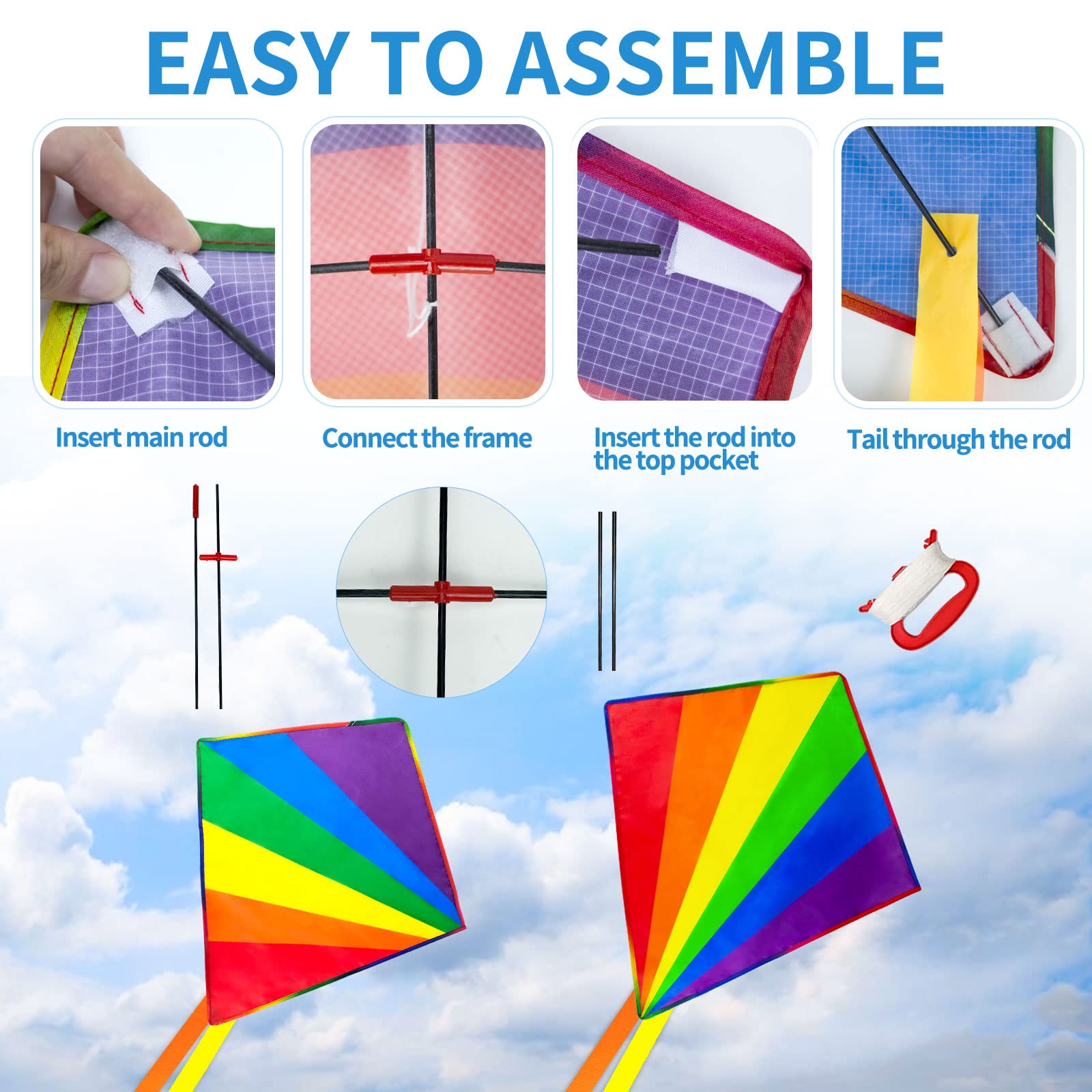 Ynanimery translucent kite bag makes storage safe and gifting tidy