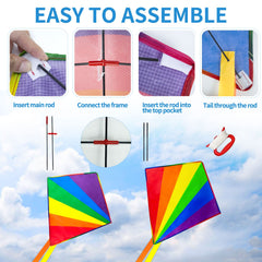 Ynanimery translucent kite bag makes storage safe and gifting tidy