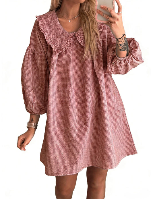Ynhonra babydoll dress front view highlights relaxed fit for summer comfort.