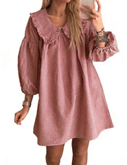 Ynhonra babydoll dress front view highlights relaxed fit for summer comfort.