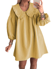 Ynhonra Iris-M plaid mini dress front view, airy and casual