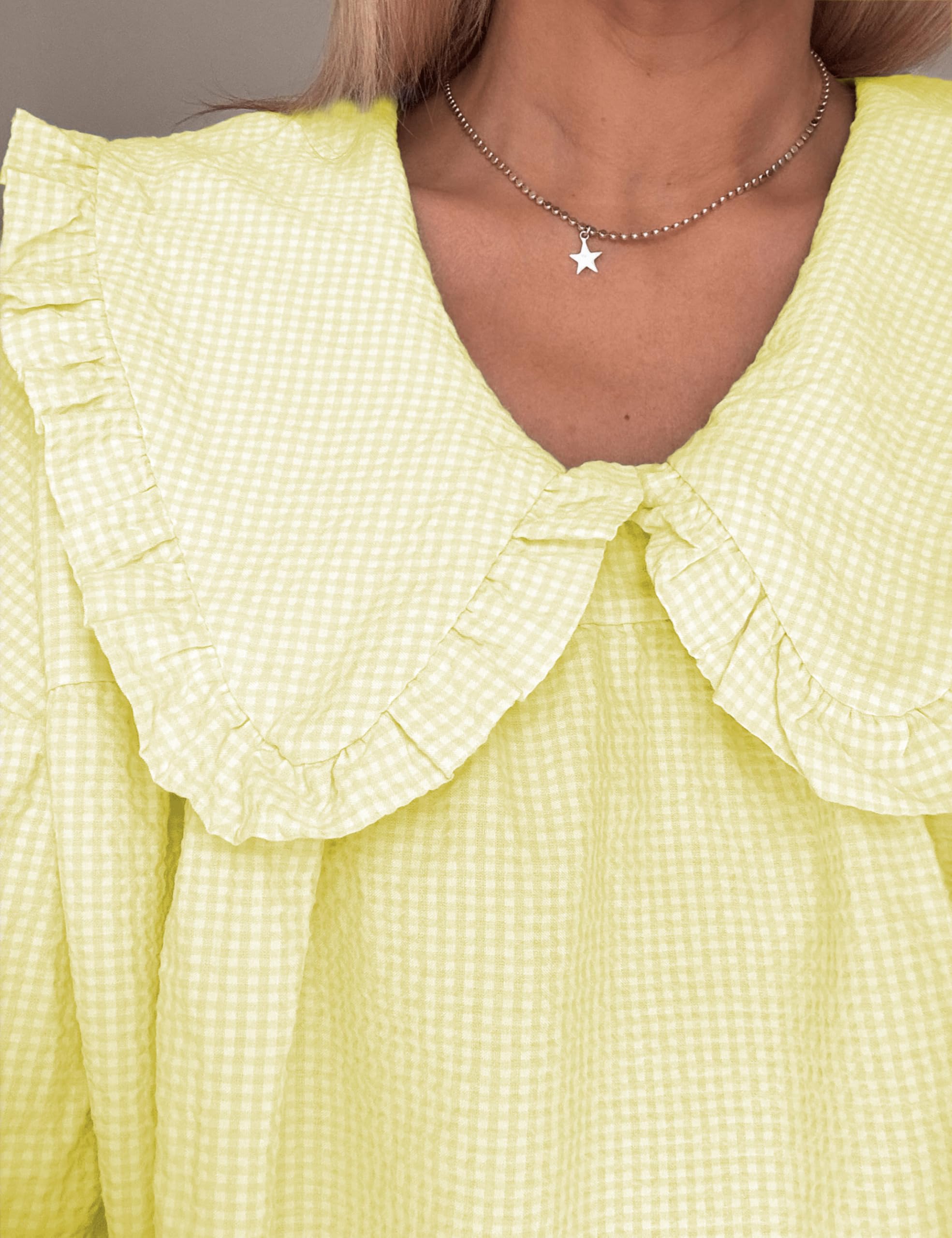 Ynhonra lemon XL dress worn for daytime dates and outings