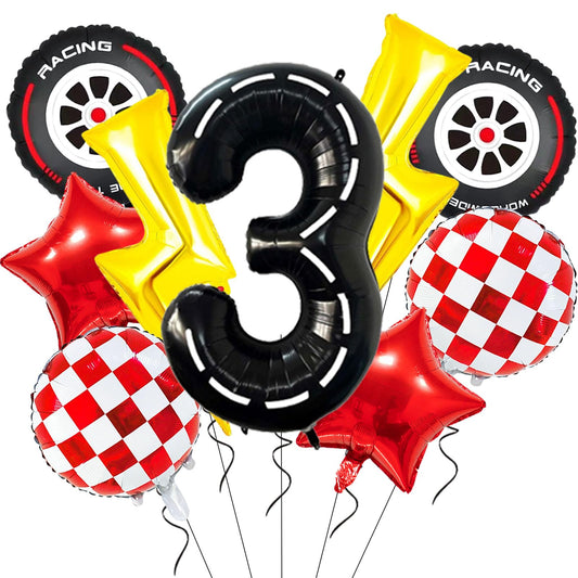 YNITSED Cartoon Race Car decor 40-inch balloon for standout party photos