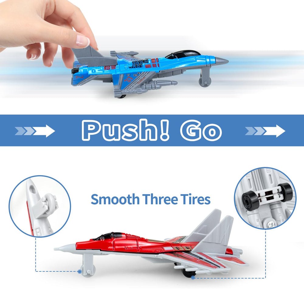 Ynybusi toddler-friendly planes made of safe alloy and plastic for supervised play.