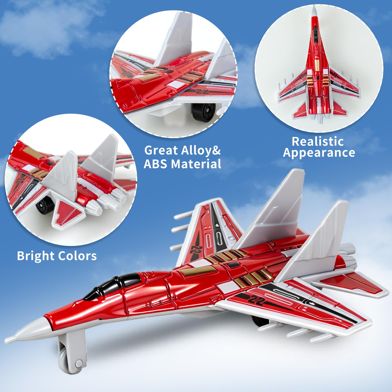 Ynybusi diecast airplanes with realistic details spark creative aviation role-play.