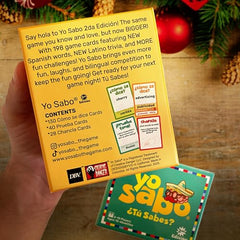 Yo Sabo Edition 2 bilingual cards with Como Se Dice prompts for vocabulary growth
