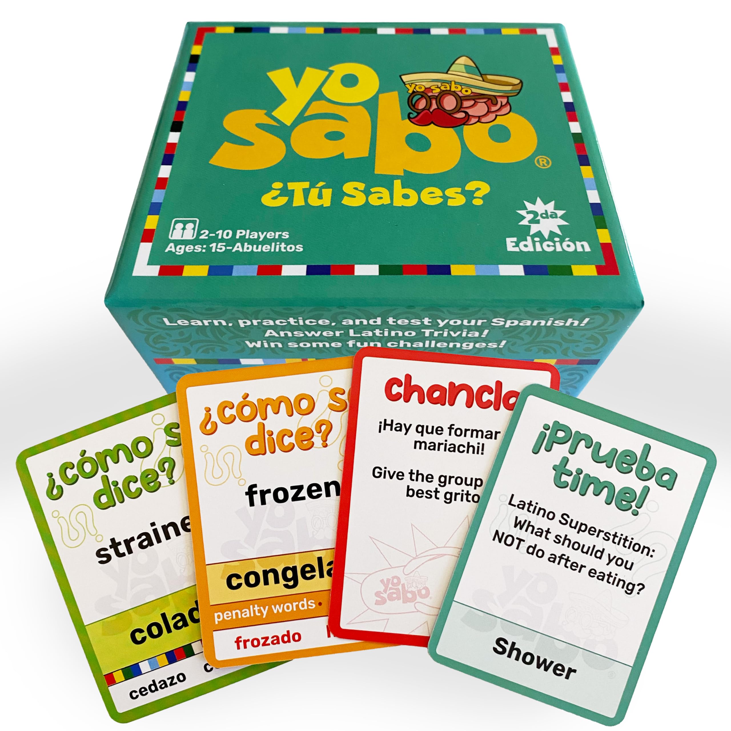 Yo Sabo Edition 2 box art showing colorful, family-friendly design for bilingual learning