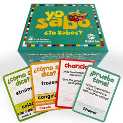 Yo Sabo Edition 2 box art showing colorful, family-friendly design for bilingual learning