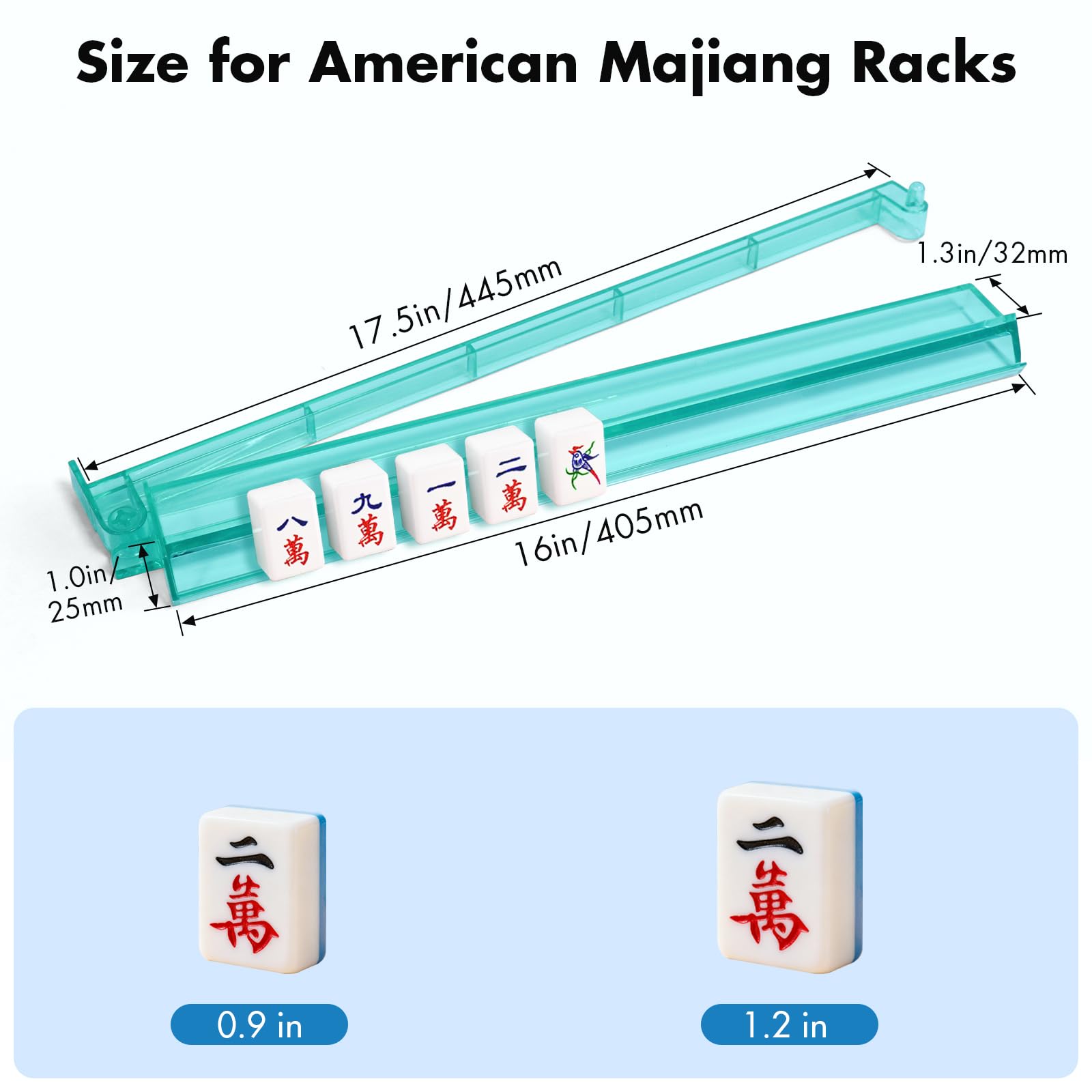 YOAEAILY clear acrylic mahjong racks keep tiles visible and protected.