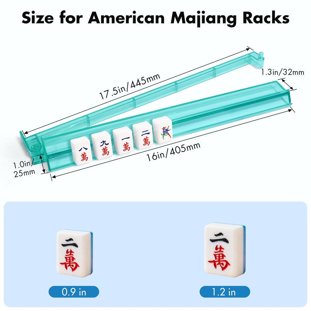 YOAEAILY clear acrylic mahjong racks keep tiles visible and protected.