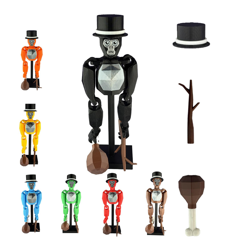 Yobbogo Monkey Tag Model with stand base for stable display.
