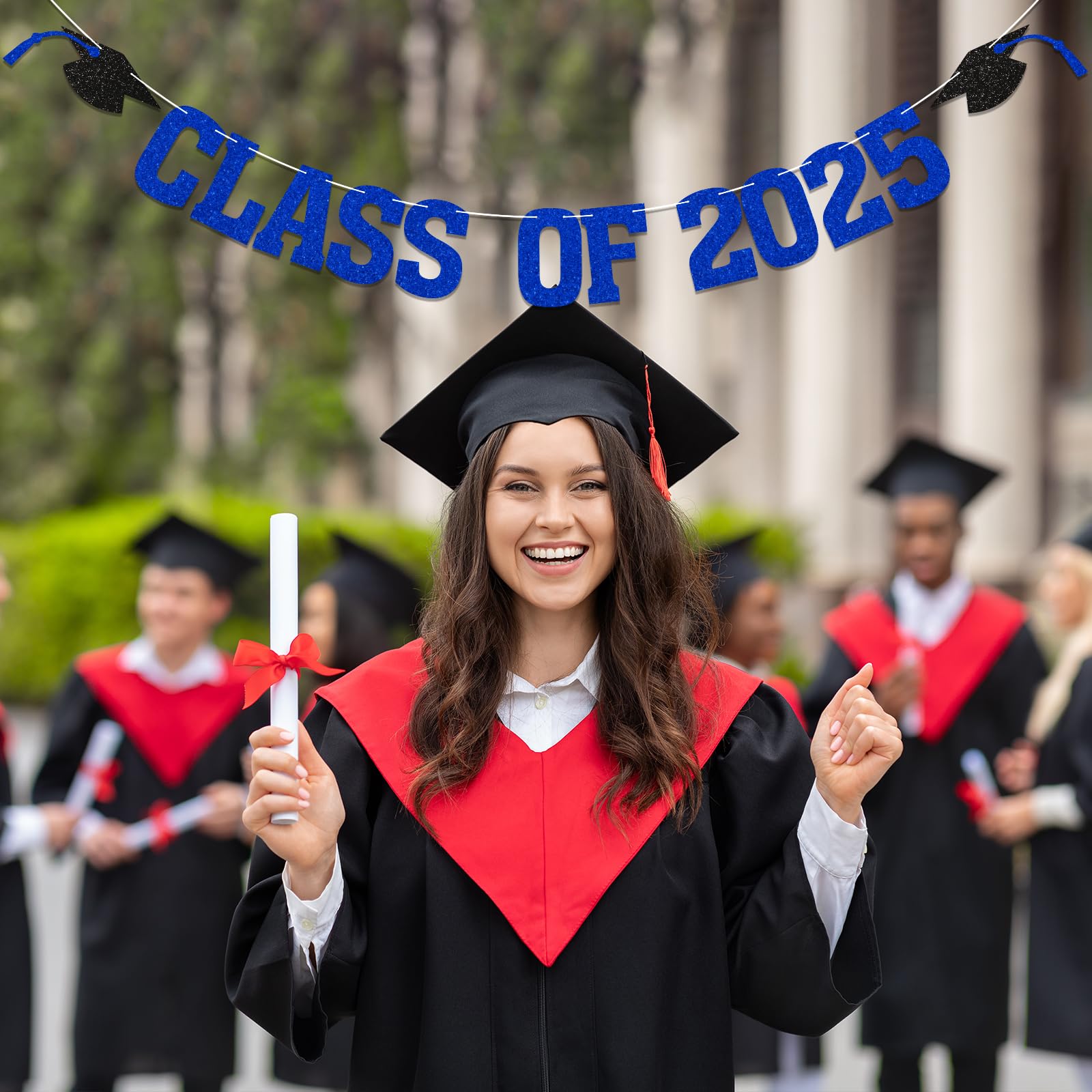 Yochamc Class of 2025 banner back white side detail