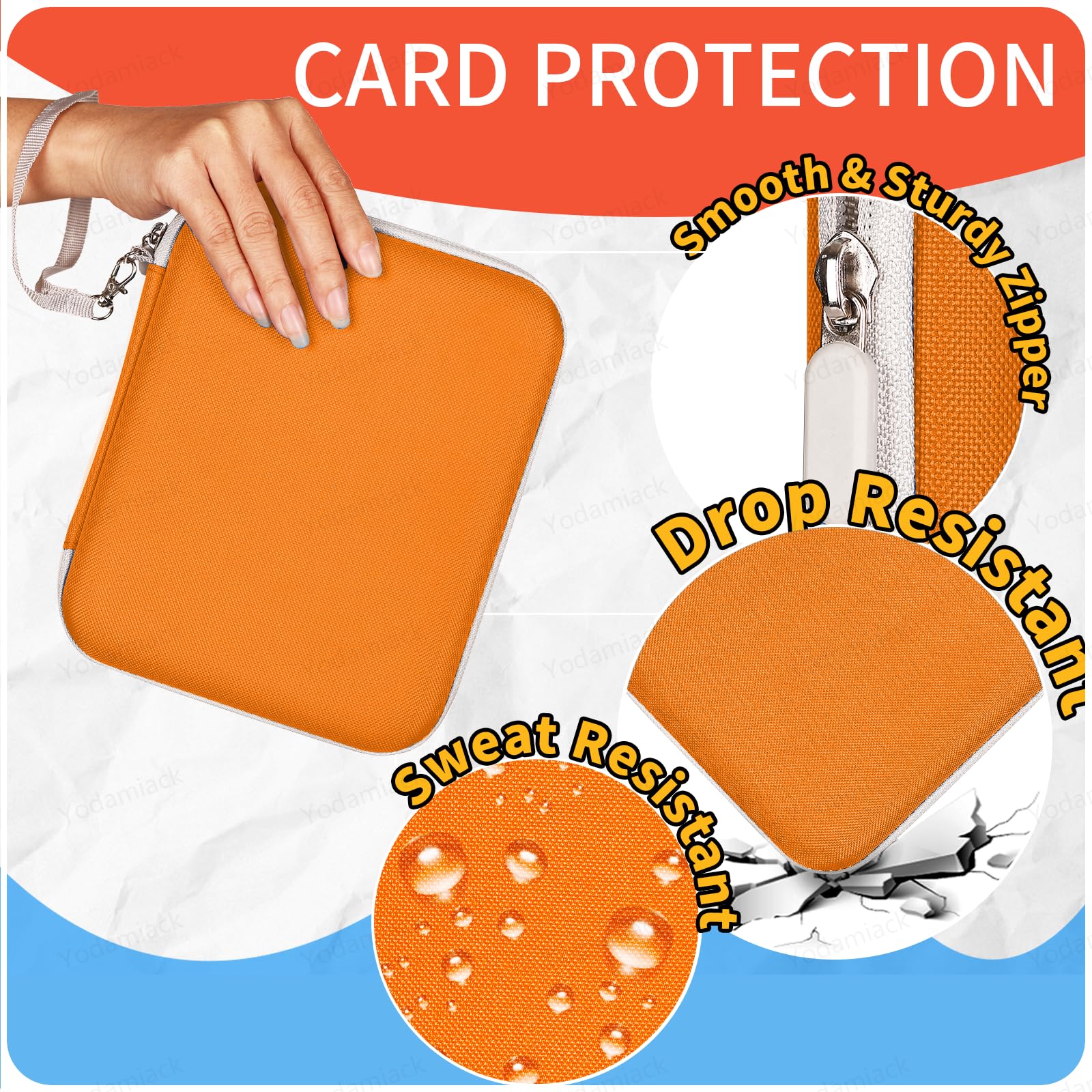 Durable EVA cover and PVC pages protect Yoto cards from drops and dust