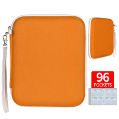 Yodamiack card holder closed showing 96-card capacity for Yoto cards