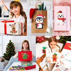 Yodeeni Christmas stickers with shiny surface preserve bright colors for long-lasting decor