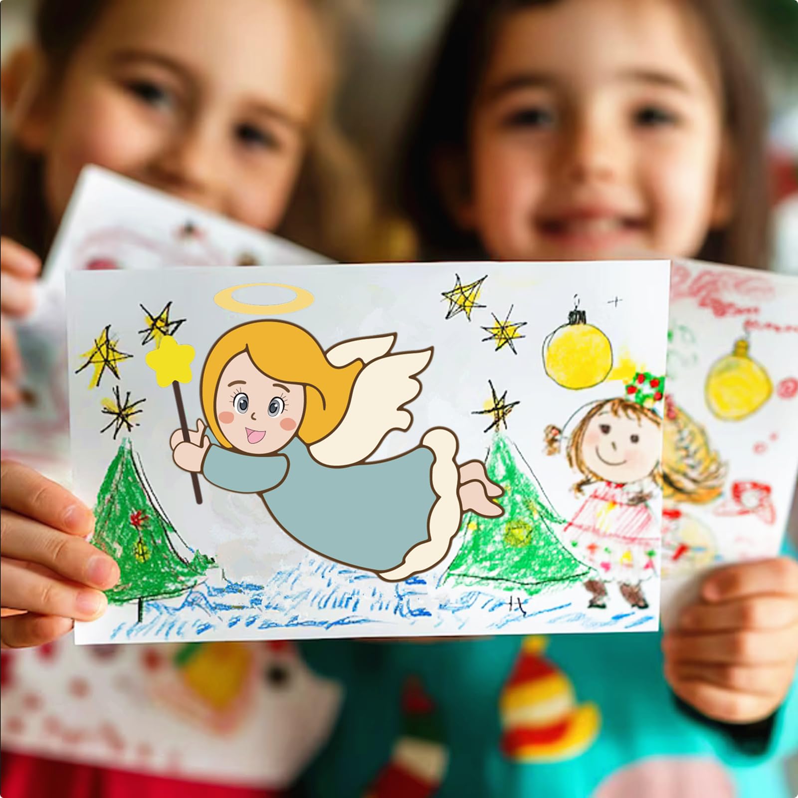 Yodeeni DIY Christmas sticker crafts with easy peel for quick gift projects