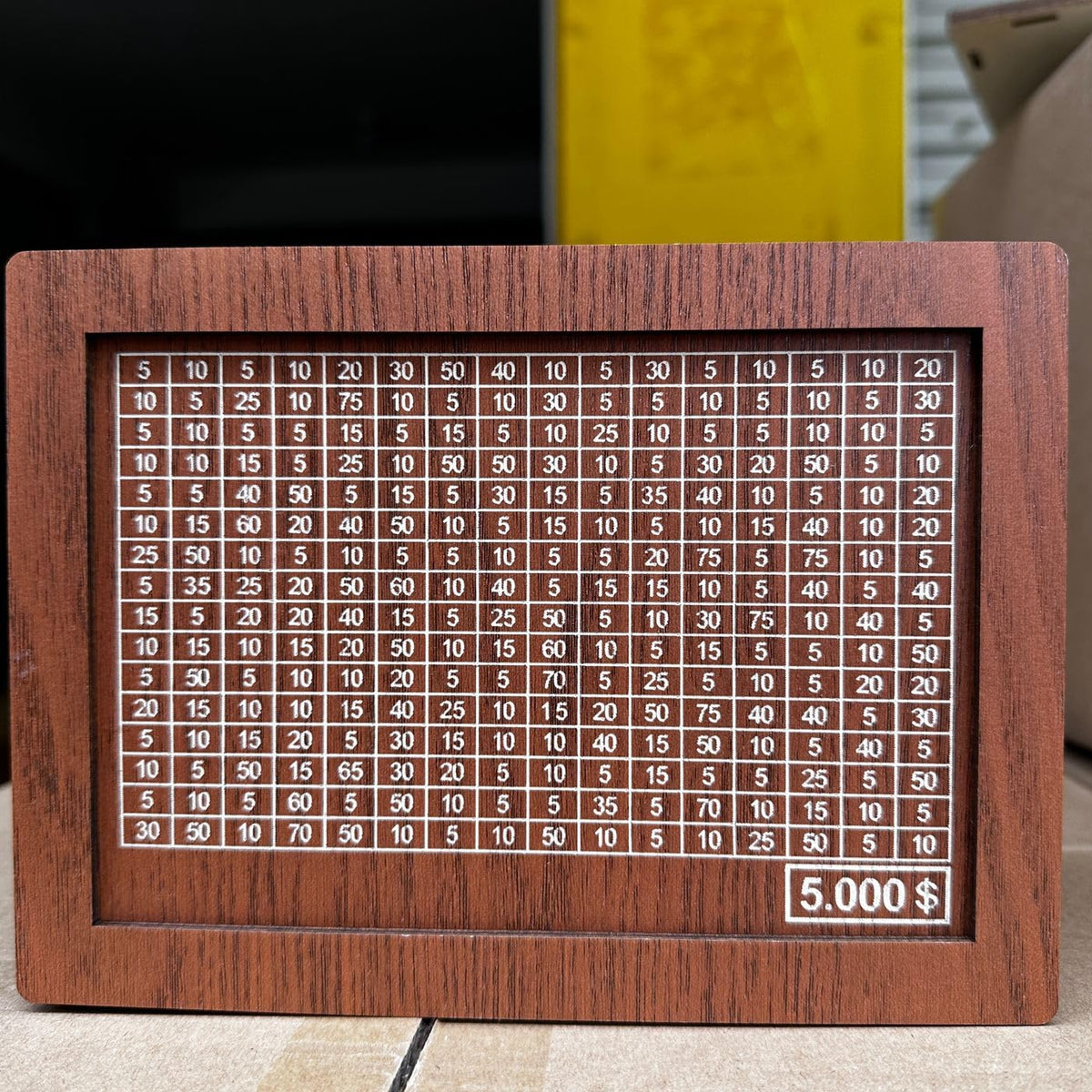 YOECO Money Saving Box assembly view showing quick setup for family goals.