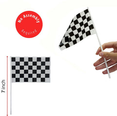 YOELVN 36-piece race party kit ships ready-to-use for quick decorating