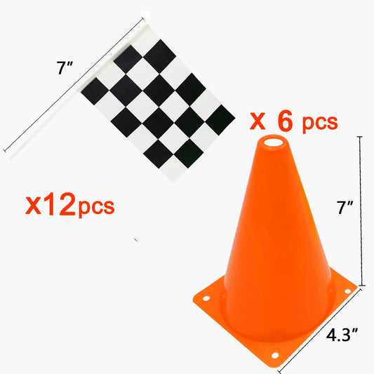 YOELVN checkered flag pack adds racing accents to parties