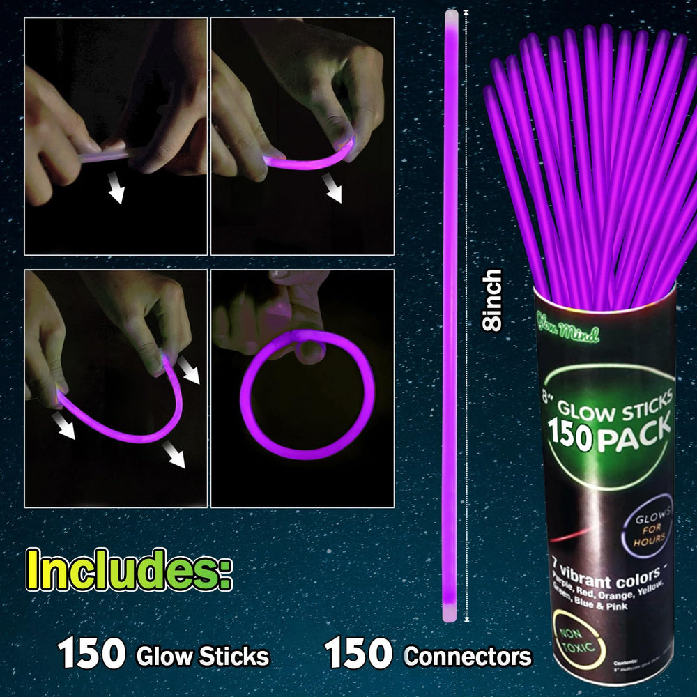 YOFOBU glow bracelet and necklace connectors for easy DIY neon jewelry