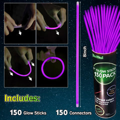 YOFOBU glow bracelet and necklace connectors for easy DIY neon jewelry