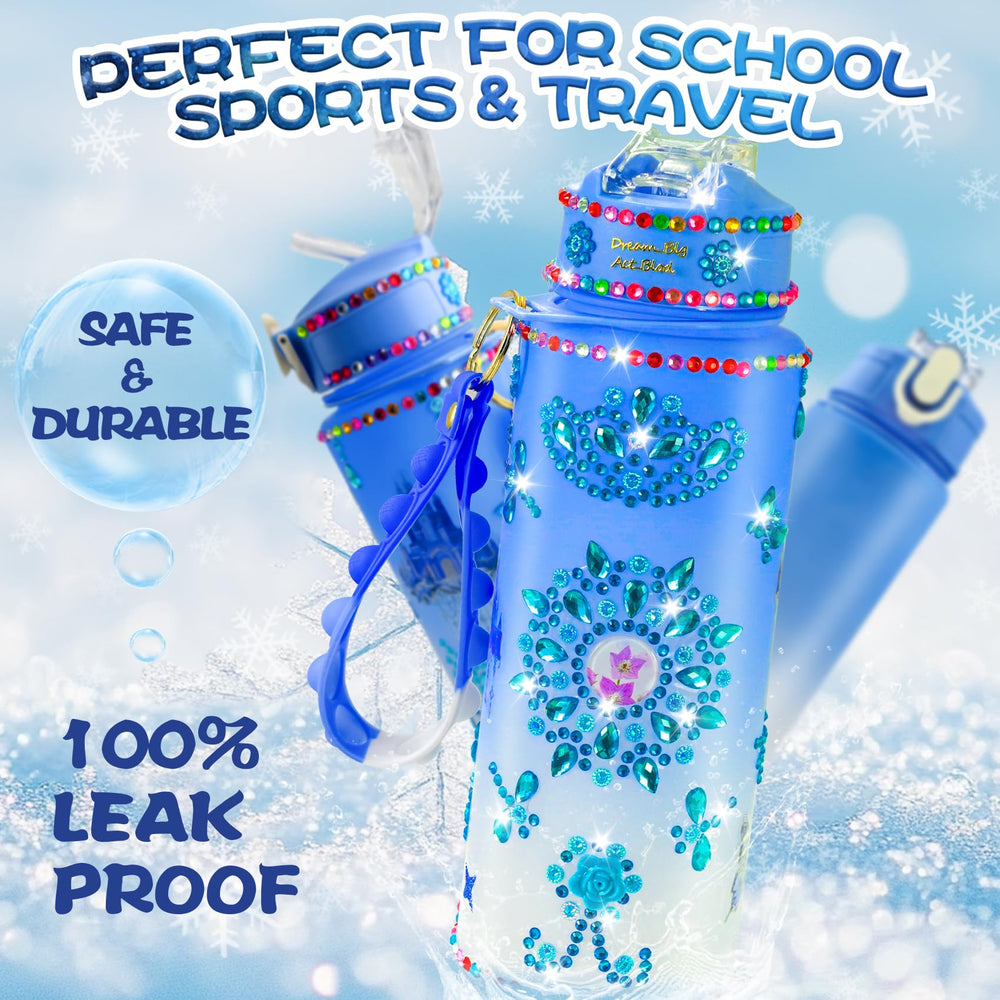 Y YOFUN frozen bottle kit themed fidget keychain boosts sensory focus