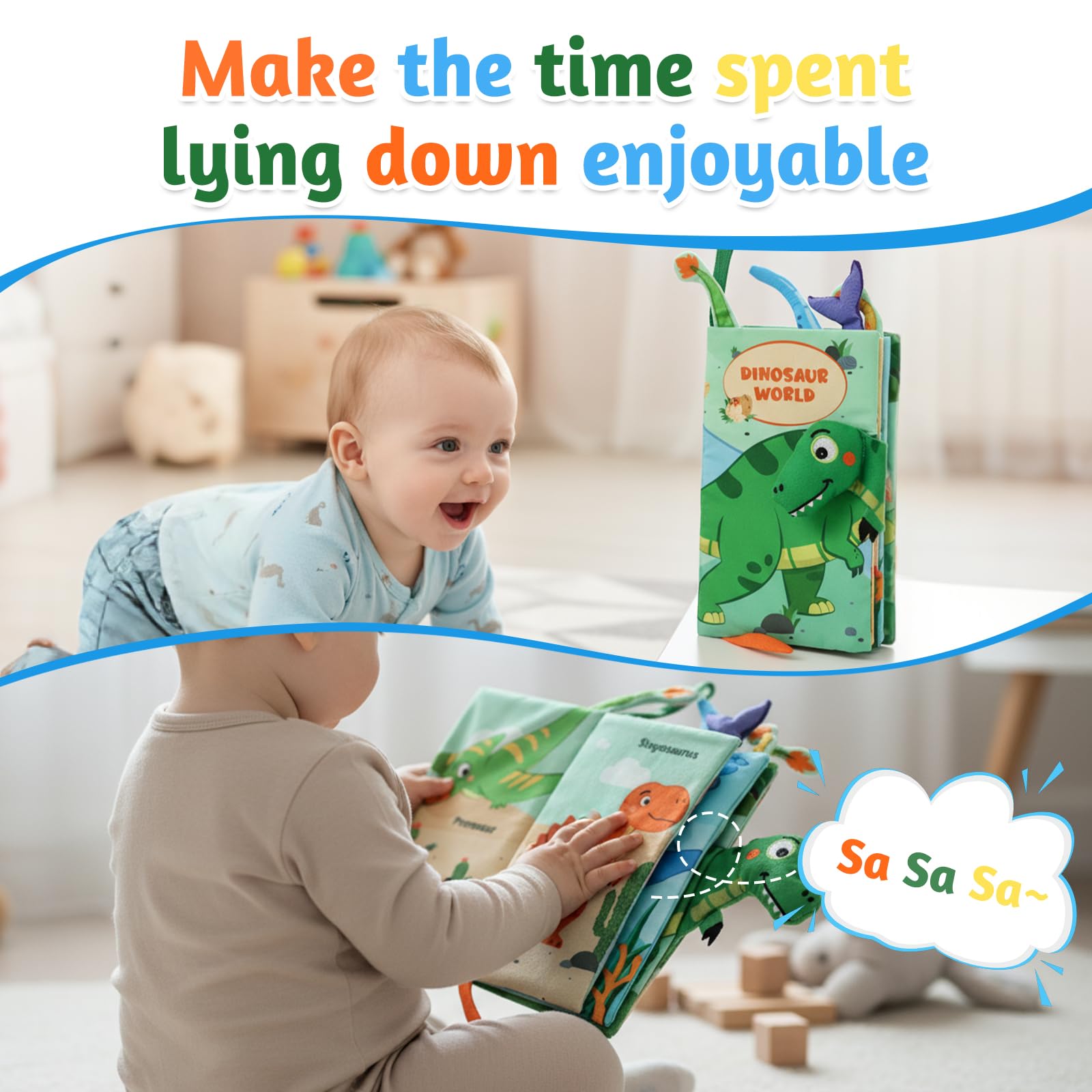YOGINGO jungle scene page supports bonding during shared reading moments.