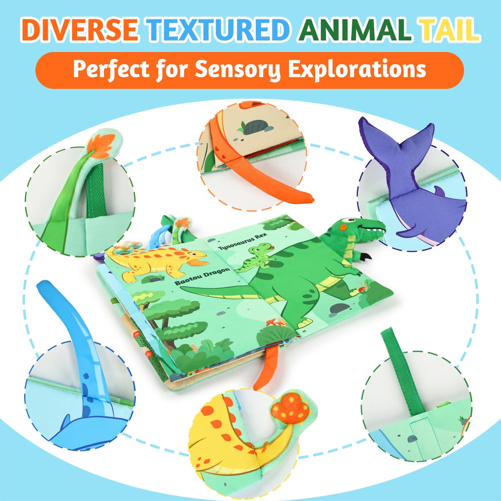 YOGINGO ocean scene page featuring crinkle pages for auditory engagement.