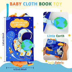 YOGINGO baby book textured tails crinkles for teething-friendly play