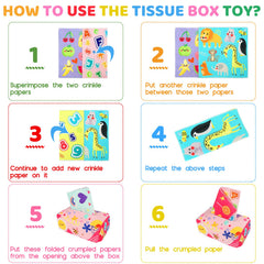 YOGINGO tissue box safety materials ensure gentle touch and mess friendly cleaning