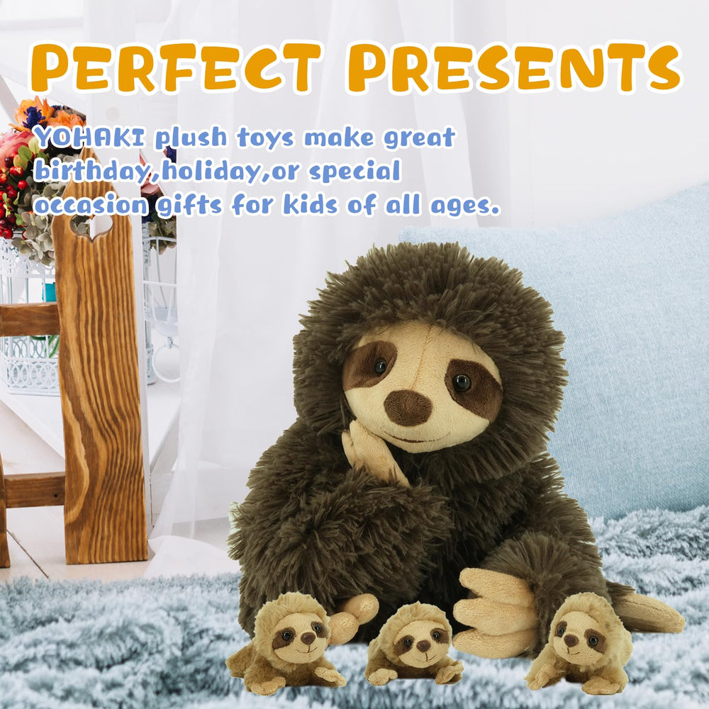 YOHAKI Sloth plush being machine-washed for easy care