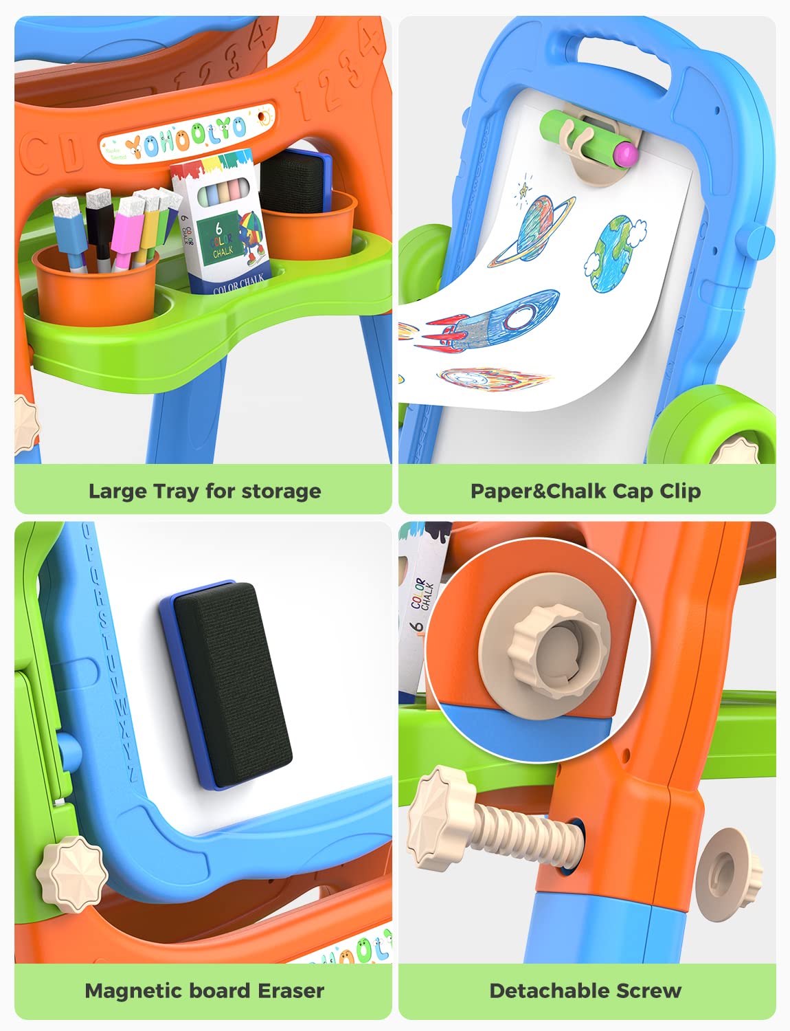 YOHOOLYO easel suitable for ages 3 and up