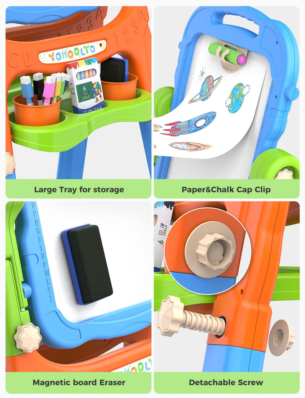 YOHOOLYO easel suitable for ages 3 and up