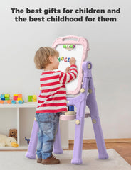 YOHOOLYO Kids Easel magnetic play surface for letters and shapes