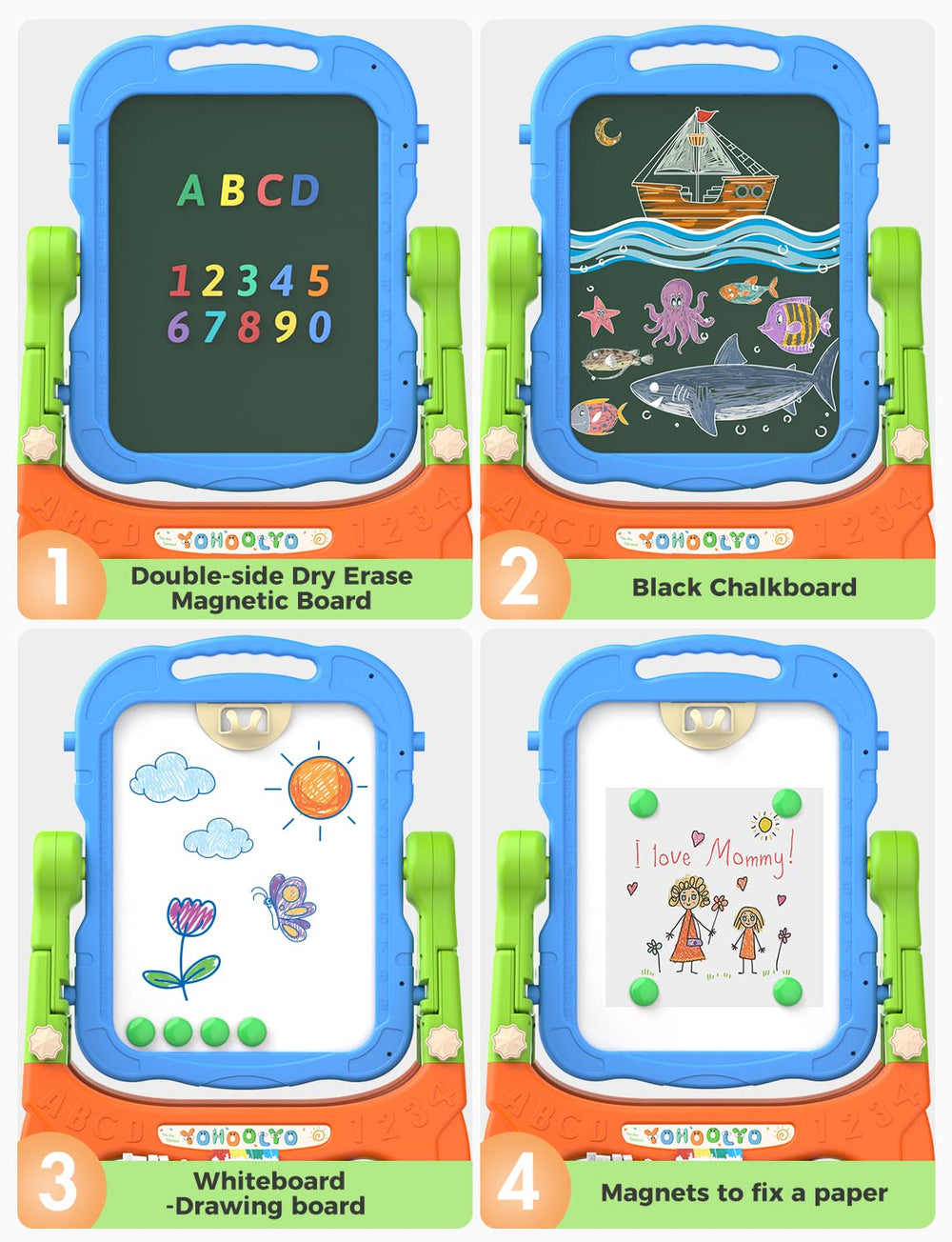 YOHOOLYO sturdy and sustainable easel built for kids