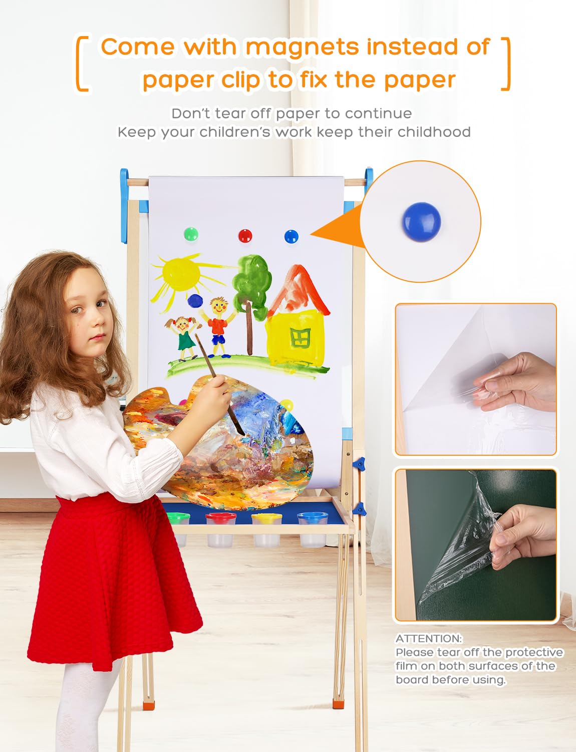 YOHOOLYO large storage tray keeps art supplies organized