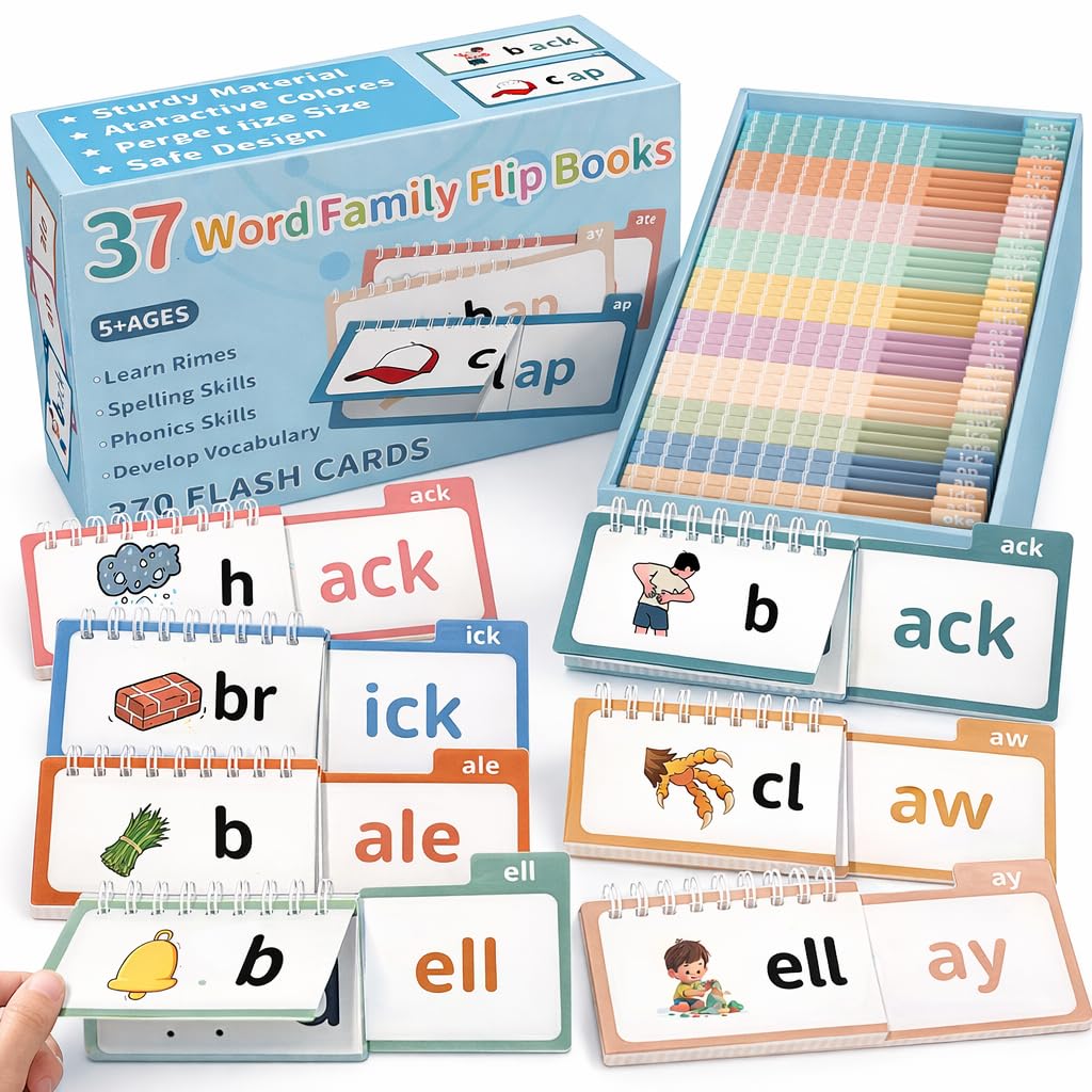 Yoink Word Family Build Book cover with colorful word families for early reading practice.