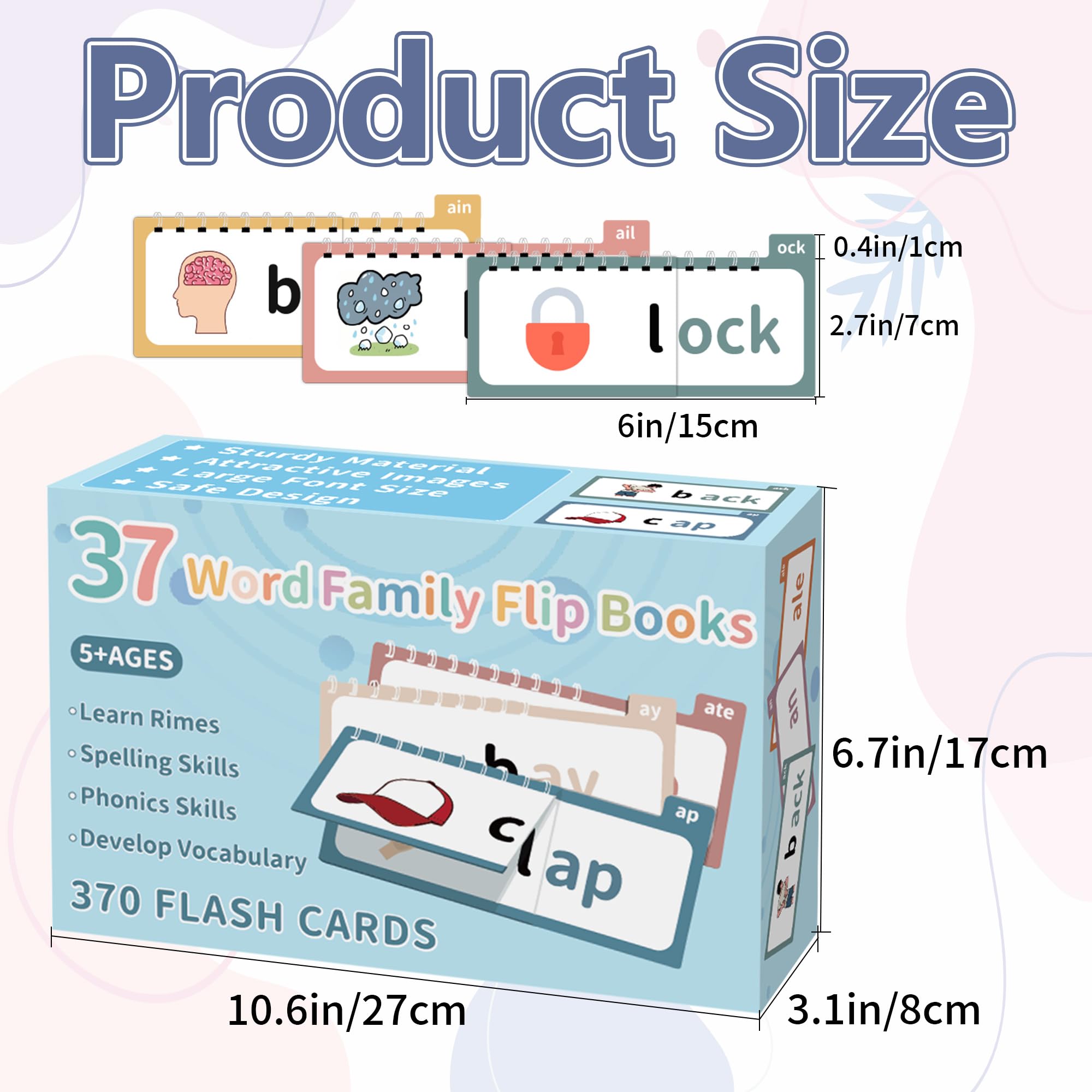 Yoink Word Family Build Book durable spiral binding supports easy page turning during learning.