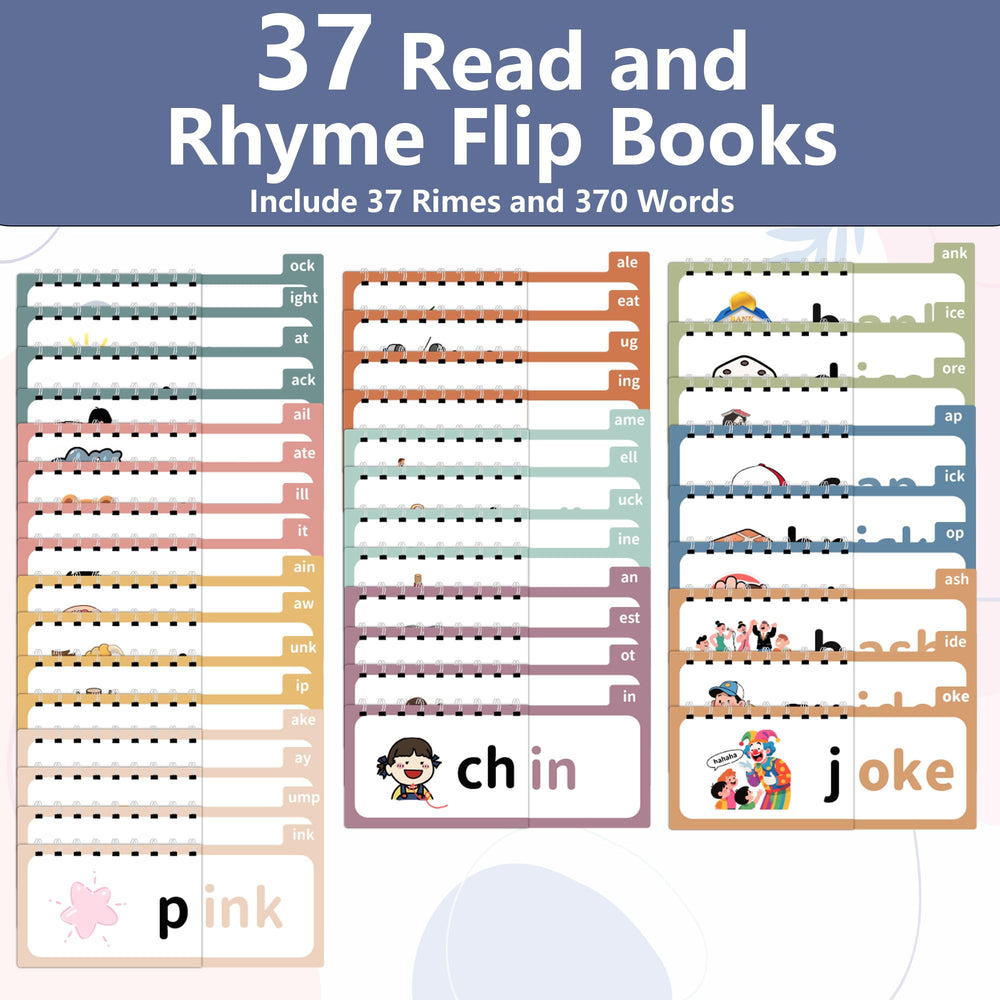 Yoink Word Family Build Book flip cards enable hands-on word-building and rhyming play.