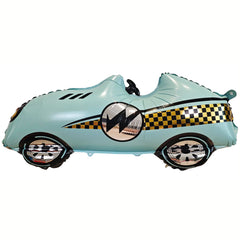YOIOZAIZAI 3D race car balloon blue for parties and photo backdrops.