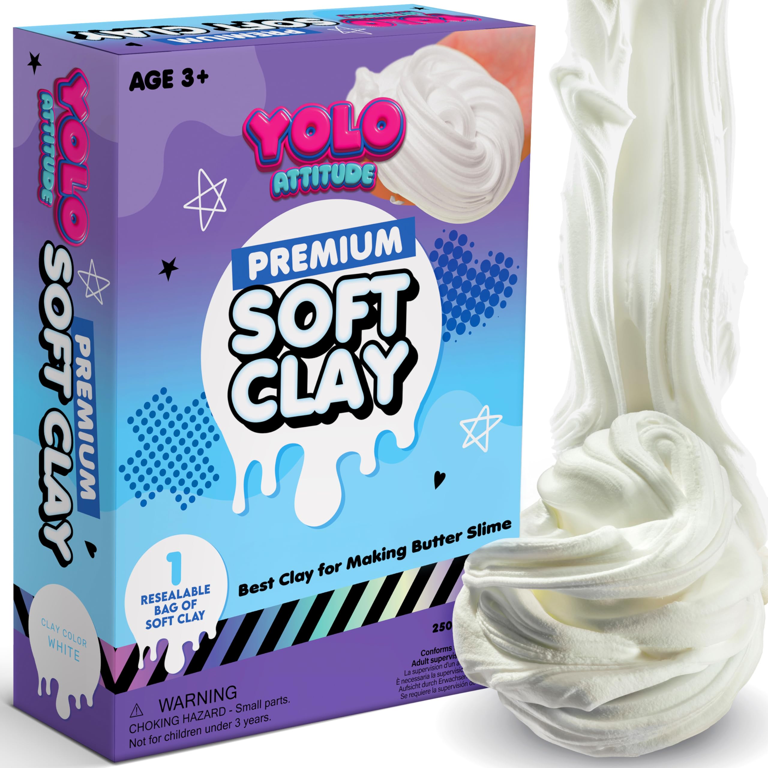 YOLO Attitude Ultimate Slime Fun mix-ins bottle enhances creative slime projects.