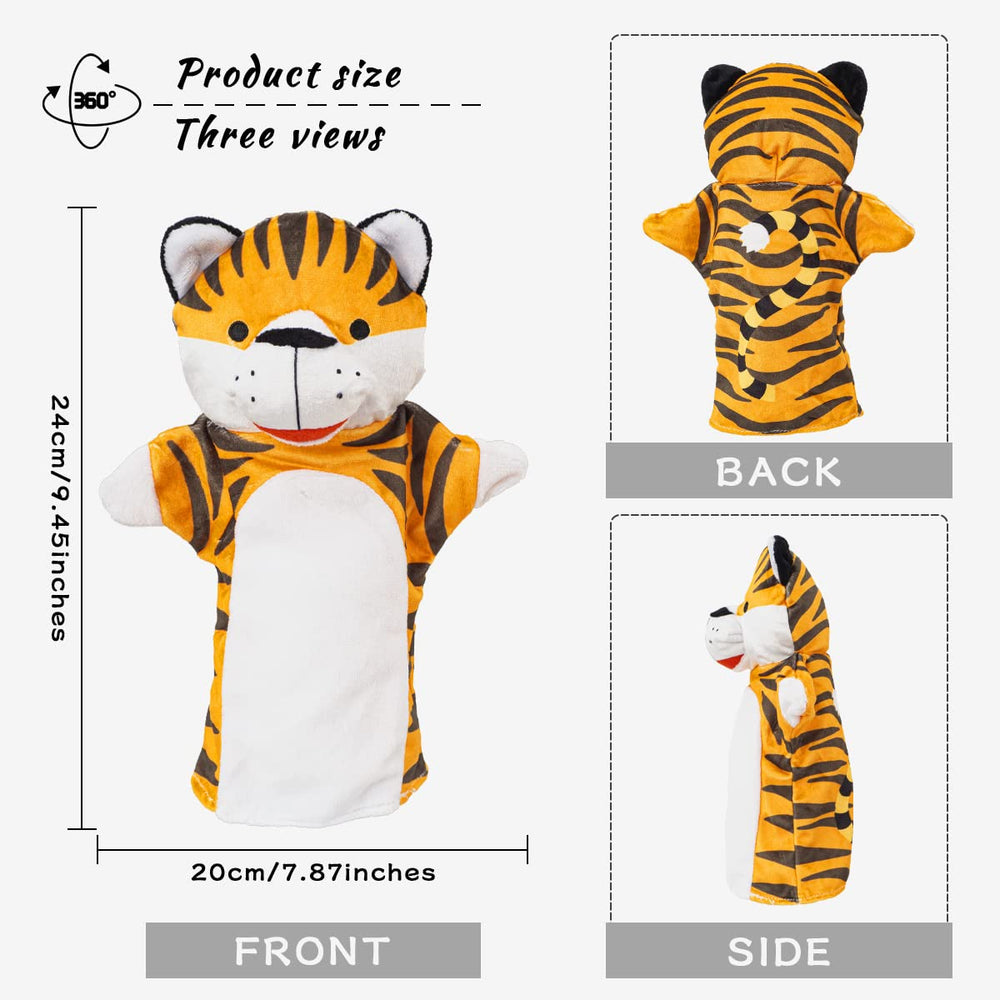 Yolococa monkey hand puppet bright colors spark playful learning.