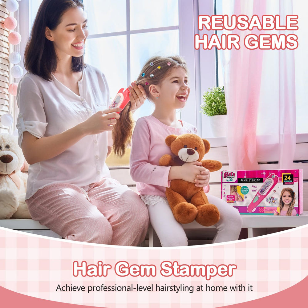 Yoloflix set includes one stamper and 24 rhinestones for versatile looks.
