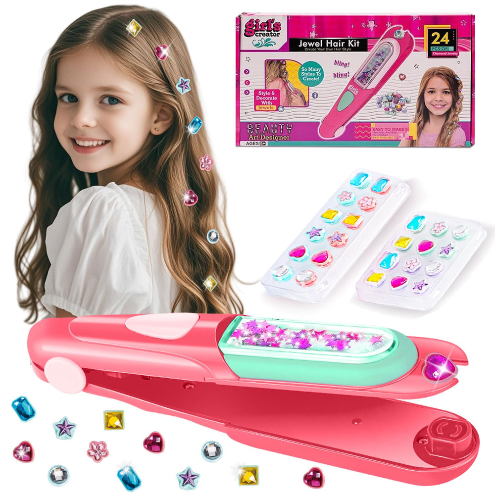 Yoloflix Hair Gem Stamper Kit tool for quick sparkle on hair