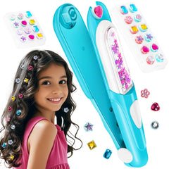 Yoloflix Hair Gem Stamper Kit with reusable diamonds for at-home sparkle.
