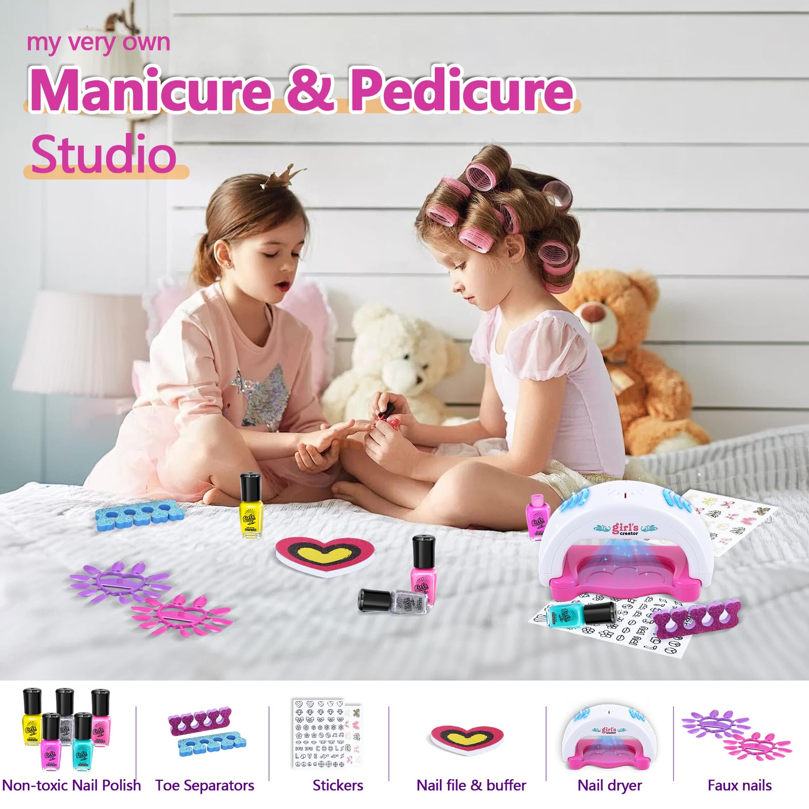 Yoloflix Kids Spa Kit headband and slippers for cozy spa time
