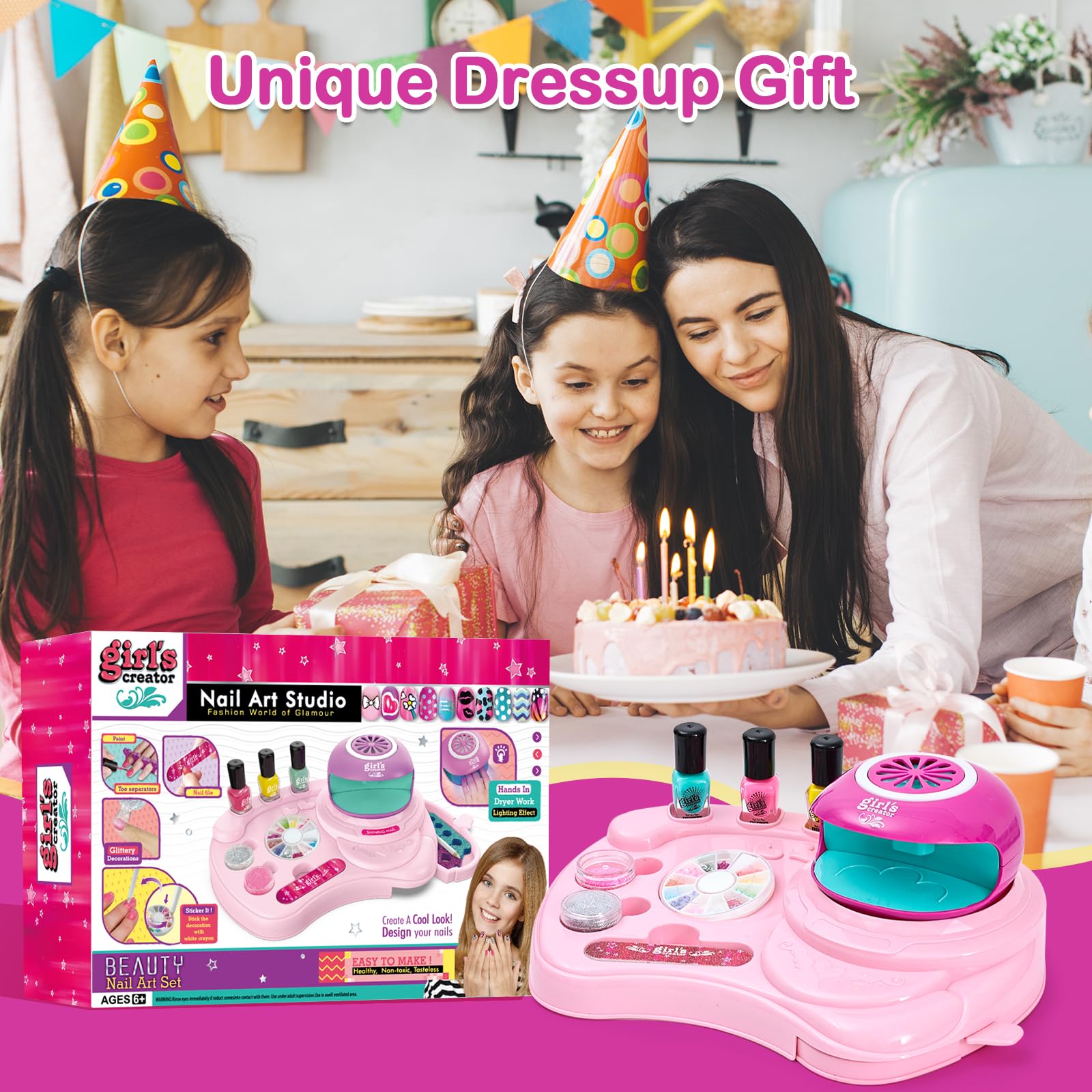 Yoloflix Nail Polish Kit gift packaging makes a delightful present